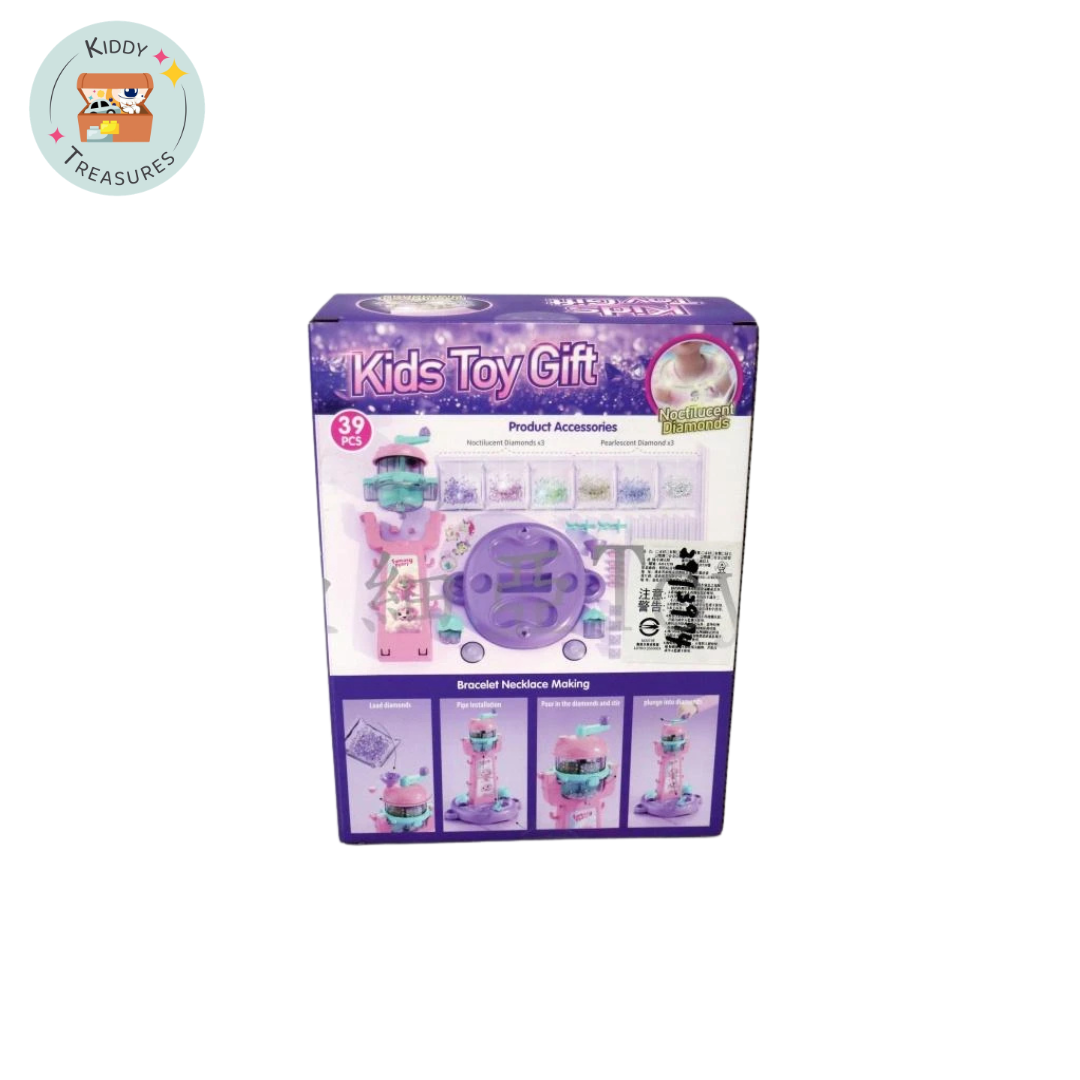 Kids Light-Up Fairy Tower Toy Gift Set with Beads & Accessories (Ages 3+)