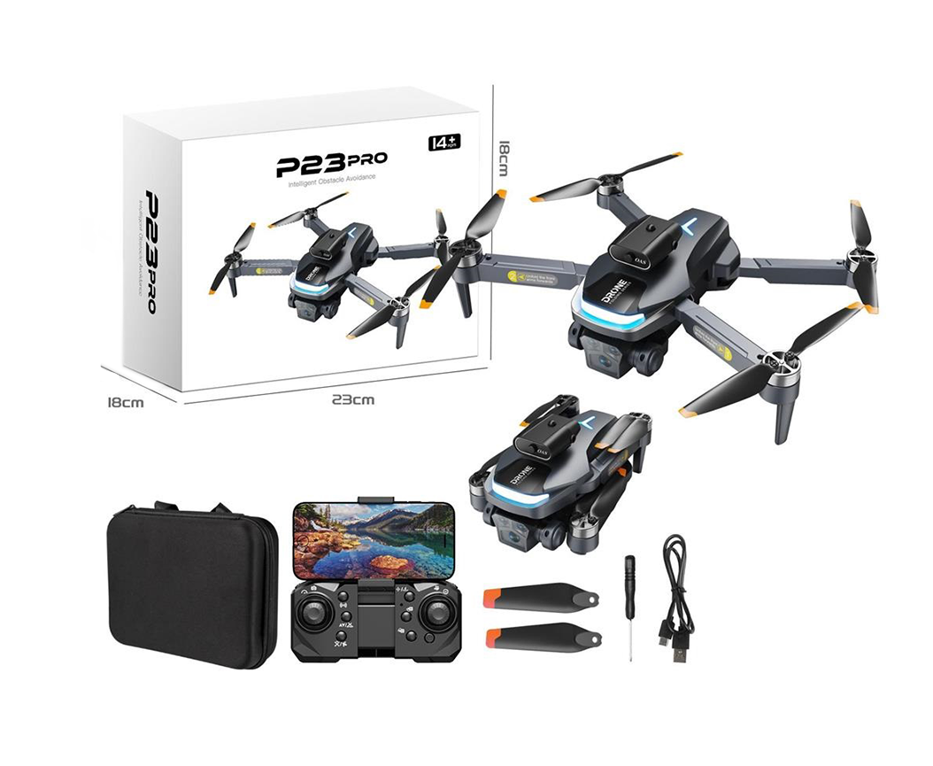 P23 Pro Intelligent Obstacle Avoiding Drone | Foldable Dual Camera RC Drone