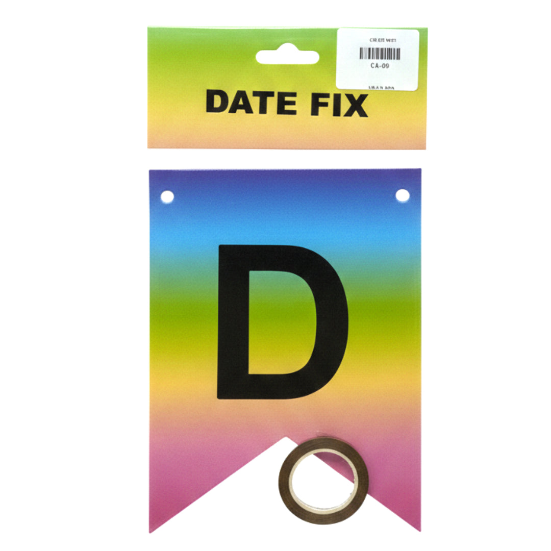 Customizable Rainbow Ombre Alphabet Bunting Banner – Multi-Event DIY Party Garland for Weddings, Groom to Be, and Save the Date Celebrations