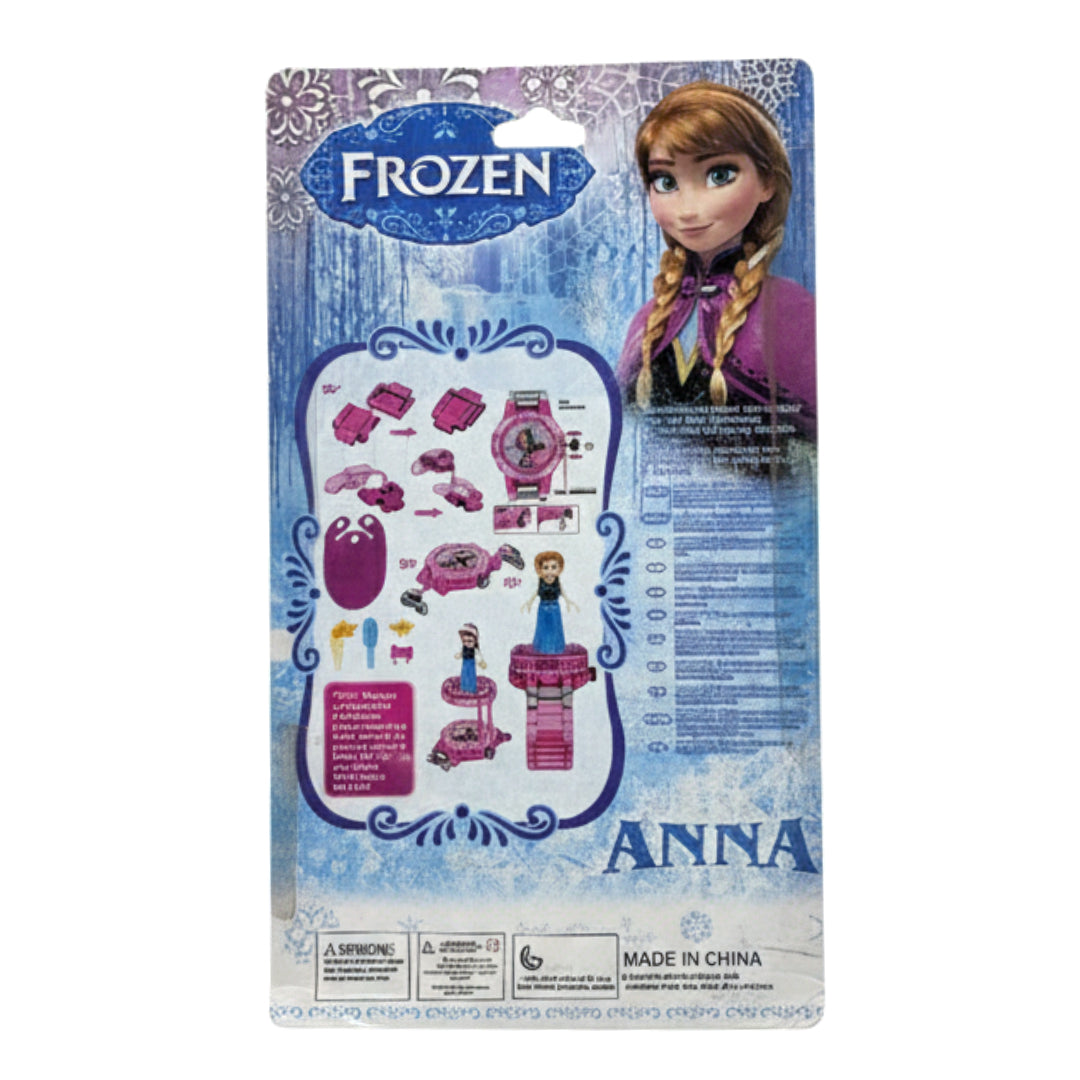 Disney Frozen Anna Building Block Digital Watch Toy Set for Kids
