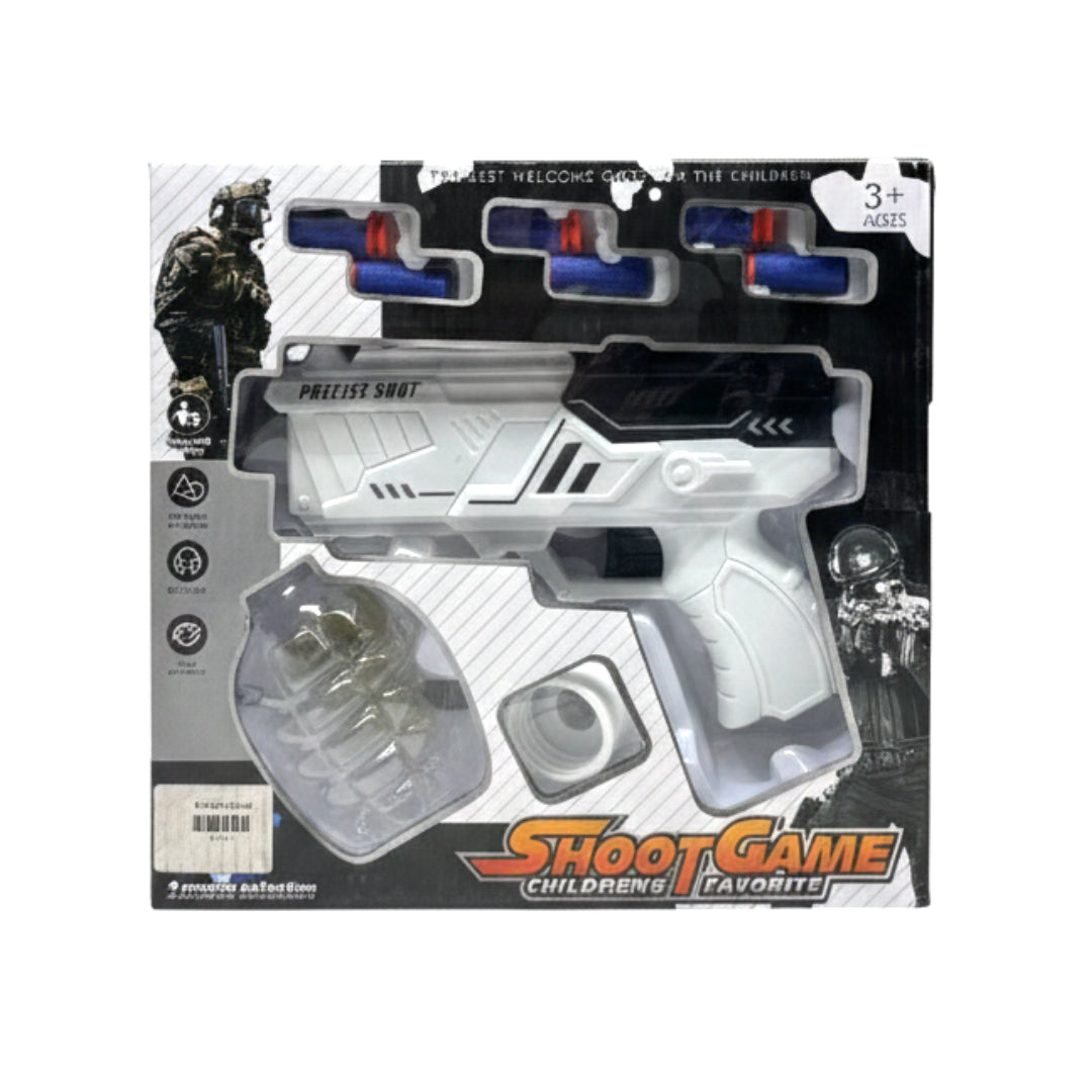 2-in-1 Electric Gel Ball Blaster & Soft Foam Dart Gun - Dual-Mode Toy Pistol with Water Beads & 6 Darts