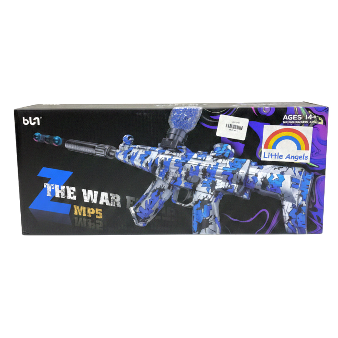 Z The War MP5 Gel Ball Blaster - Blue Camo Electric Toy Gun