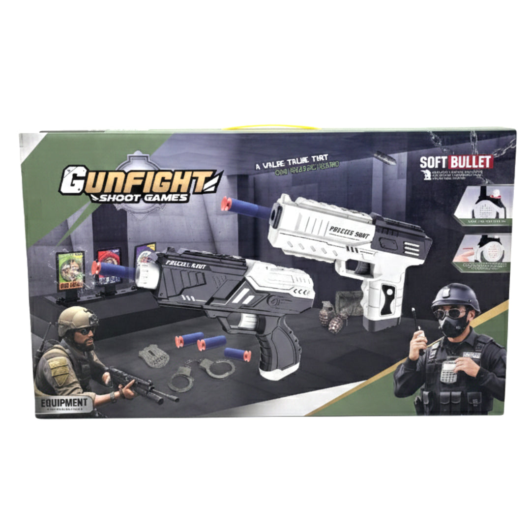 Tactical Police Gunfight Mission Toy Set – Soft Bullet Blasters & Special Ops Gear
