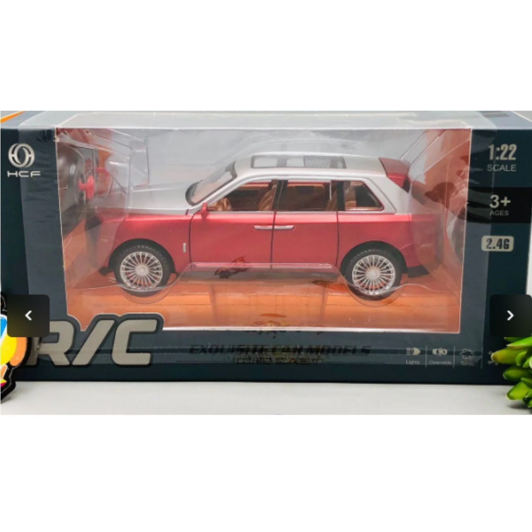 HCF 1:22 Scale Remote Control Luxury SUV – 2.4G Exquisite Diecast-Style RC Car Model with Working Lights, Metallic Two-Tone Paint, and Premium Details for Kids & Collectors (Ages 3+)