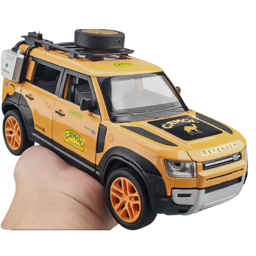 Exquisite 1:22 Scale Remote Control Off-Road SUV – 2.4G Diecast-Style Overland RC Toy Car Model with Roof Rack, Side Cargo Box & Working Lights for Kids & Collectors (Ages 3+)
