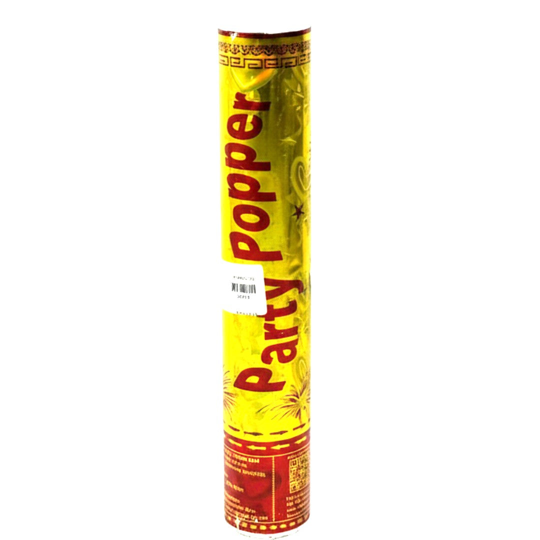 Premium Metallic Gold Party Popper – Compressed Air Confetti Cannon for Weddings, Birthdays, and Graduations (Multiple Sizes)