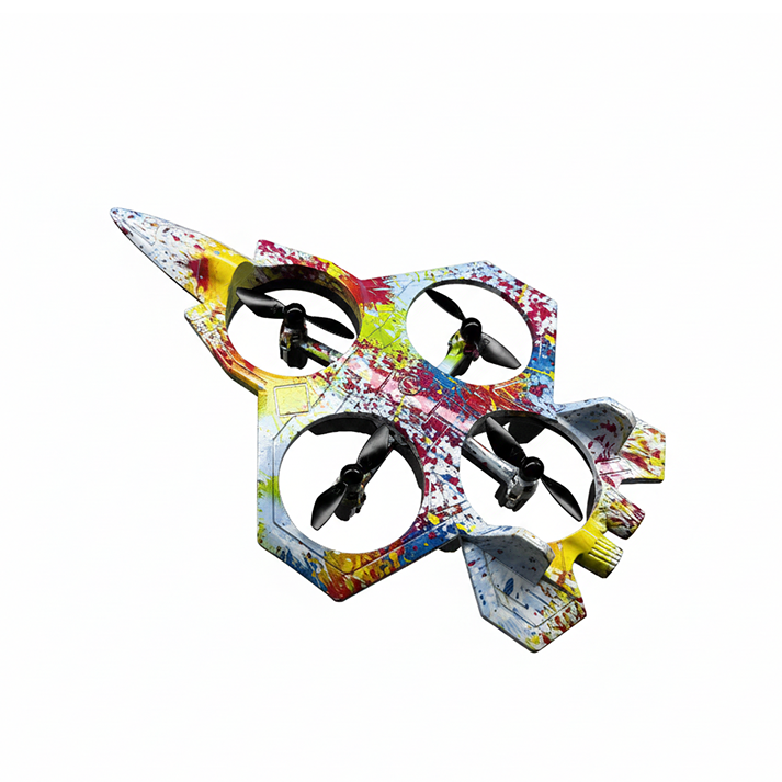 X29 Graffiti Style RC Quadcopter Drone - Remote Control Mini Jet with 360° Roll Flights - Ages 14+