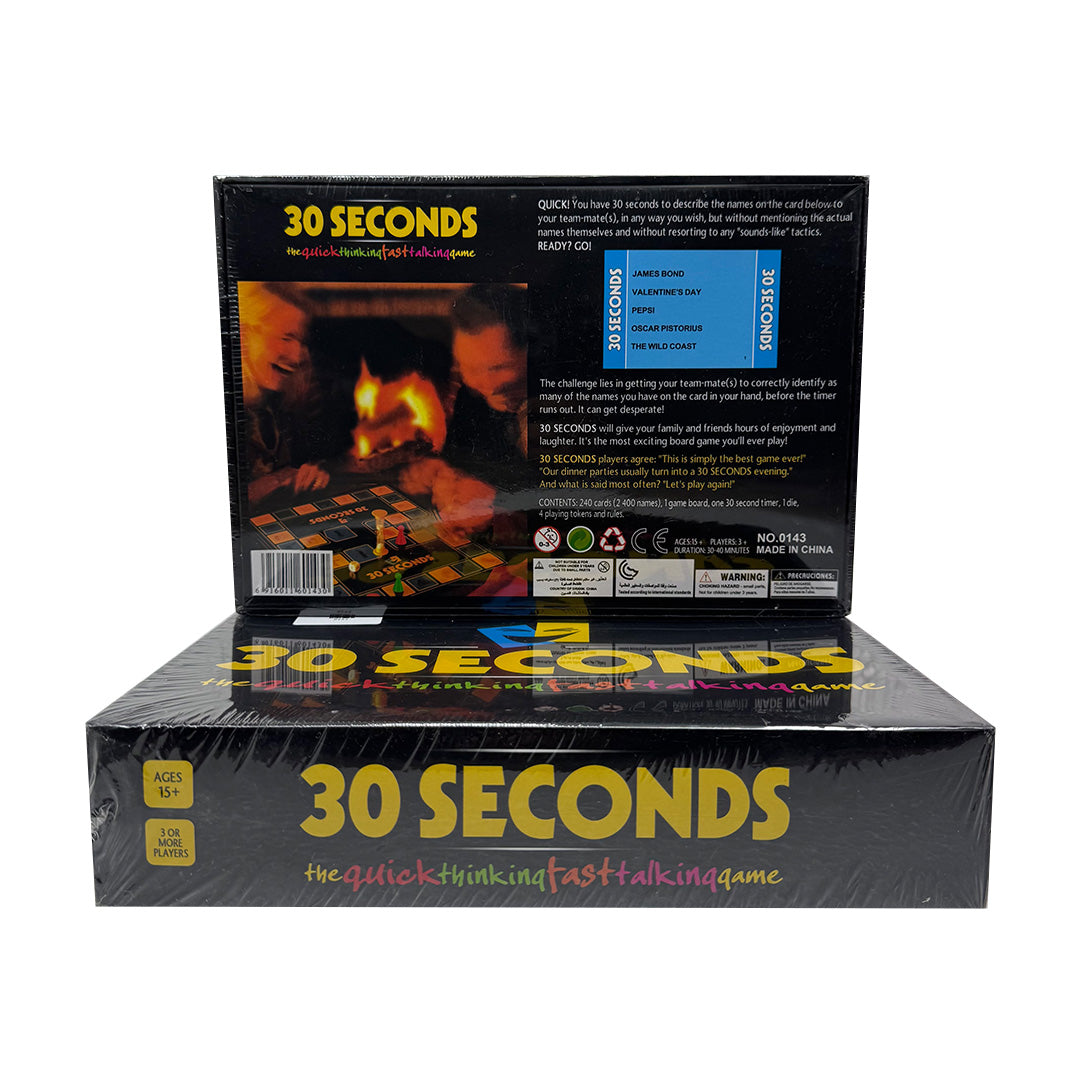 30 Seconds – The Quick Thinking & Fast Talking Family Board Game