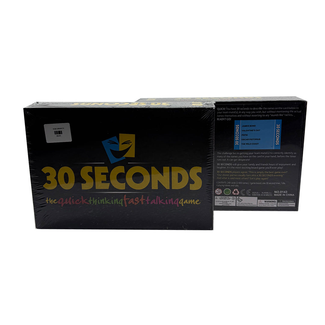 30 Seconds – The Quick Thinking & Fast Talking Family Board Game