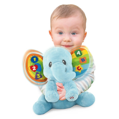WinFun Learn With Me Elephant | Plush Baby Toy | ABC, 123 & Sounds | 6M+