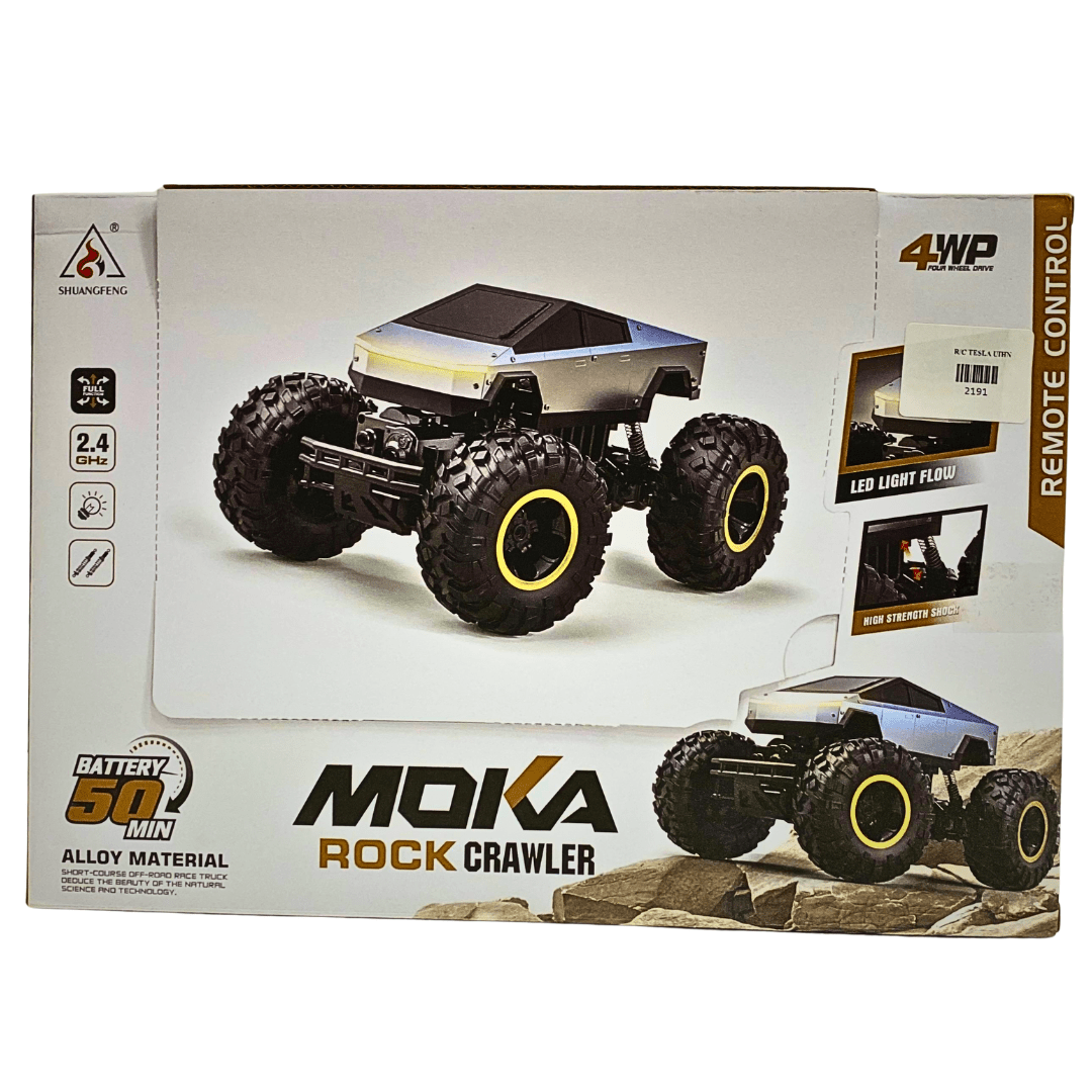 4x4 Cyber Style RC Rock Crawler - High-Strength Shock & Alloy Metal Body - Kiddy Treasures