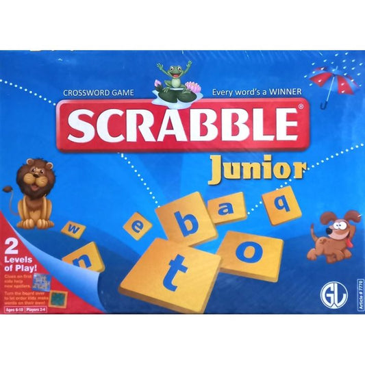 Scrabble Junior Crossword Game | 2 Levels of Play | Ages 5-10