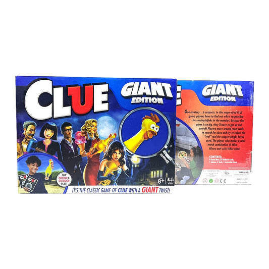 CLUE Giant Edition – Oversized Family Mystery Board Game | Life-Size Detective Adventure