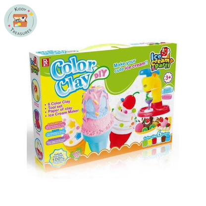 DIY Color Clay Ice Cream Party Set (Ages 3+)