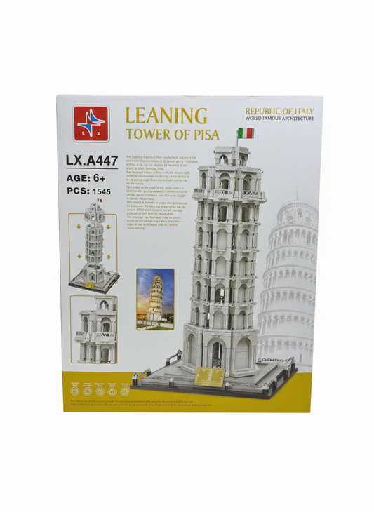 LX Architecture Leaning Tower of Pisa Building Set (1545 Pieces) – Detailed Italy Landmark Model Kit for Adults and Kids Age 6+