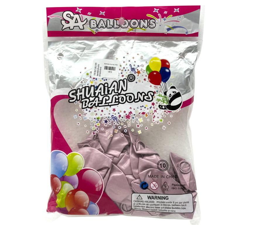 50 Pcs Premium Mauve Latex Balloons (10-Inch, Bulk Pack) - Shuaian Balloons