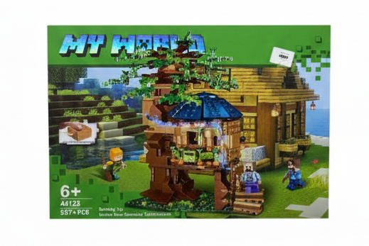 My World Treehouse Adventure Building Block Set  – Jungle Sanctuary Playset with 557+ Pieces for Kids 6+