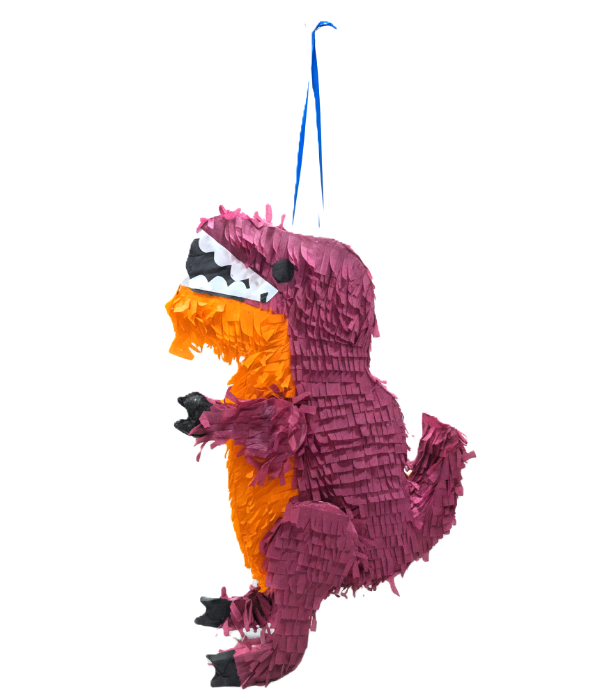 Vibrant Purple T-Rex Dinosaur Piñata - Perfect for Birthday Parties & Celebrations