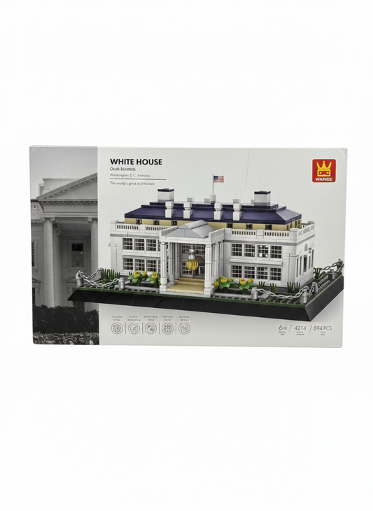Wange 4214 White House Architecture Building Block Set - Washington D.C. Replica (594 Pieces)