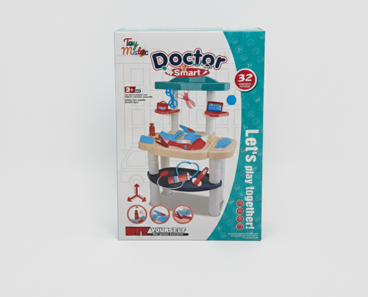 Doctor Smart 32-Piece Kids Doctor Kit – Interactive Role-Play Medical Toy Station for Toddlers