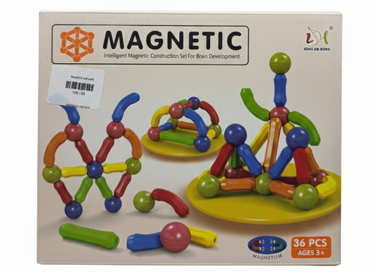 36-Piece Magnetic Building Blocks Set - STEM Educational Construction Toys for Toddlers & Kids