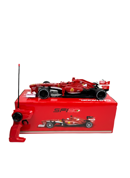 1:18 Scale SF-90 Formula 1 RC Race Car – Full Function Remote Control Ferrari-Style F1 Model with Realistic Decals and Pistol-Grip Controller