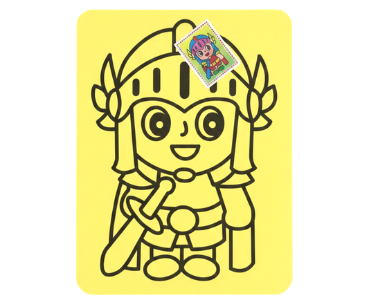 DIY Sand Art Painting Kit for Kids - Cartoon Knight Edition