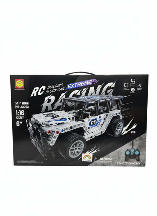 Extreme Racing RC Building Block Car - 511+ Pcs 1:16 Scale Remote Control Off-Road Vehicle Set