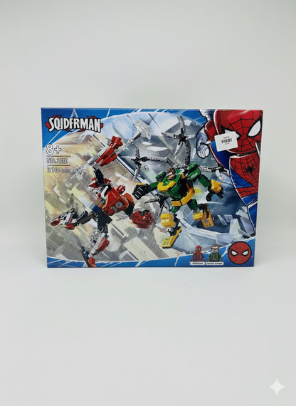 Sqider-Man Mech Battle: Spider-Man vs. Doc Ock Building Block Set (310 Pieces)