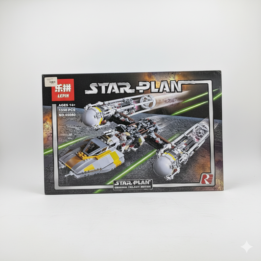 Lepin 05040 Star Plan Y-Wing Attack Starfighter Building Set | 1550 Pieces | UCS Scale Compatible