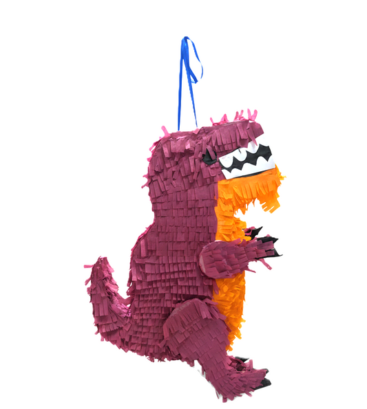 Vibrant Purple T-Rex Dinosaur Piñata - Perfect for Birthday Parties & Celebrations