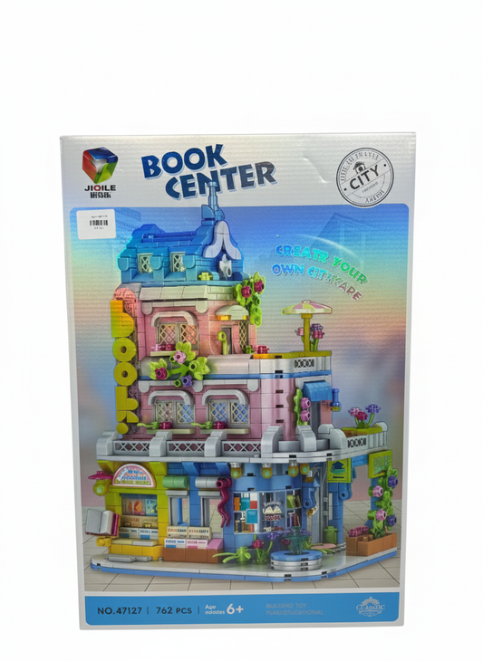 762-Piece City Series Book Center Building Blocks – 3D Architecture Library Set for Kids Ages 6+