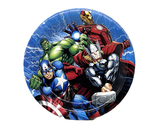 Premium 7-Inch Disposable Character Paper Plates - Multi-Theme Birthday Party Supplies for Boys & Girls (Pack of 10) – Featuring Avengers, Winnie the Pooh, Ariel, Sonic, Baby Shark & More