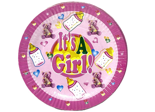"9" Inch Disposable Paper Party Plates - 10-Pack Kids' Birthday & Event Themes: Cocomelon, Minions, Boss Baby, Smurfs, Minnie Mouse, & More