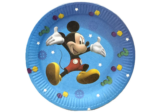 "9" Inch Kids Birthday Party Paper Plates - 9-Inch Disposable Tableware for Boys & Girls - Featuring Disney Princesses, Toy Story, Mickey Mouse, Winnie the Pooh, Trolls, Unicorns, and More!