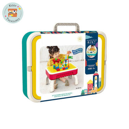 Kids Building Blocks Activity Table Set (Ages 3+)