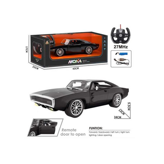 MOKA RC Classic Muscle Car with Remote Door Open Function – 27MHz Remote Control Toy