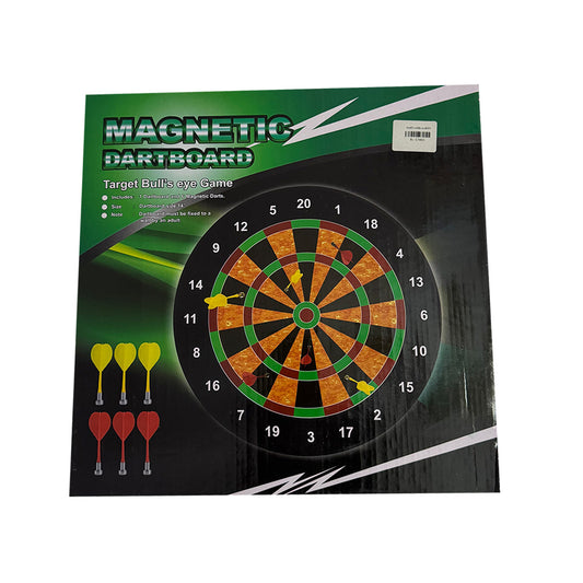 Magnetic Dartboard Game Set: Safe Bull's-eye Target Game with 6 Magnetic Darts – Classic Indoor Fun for Kids and Adults