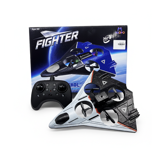 MIOFO Fighter RC Jet Drone NO.MI-201-1 - Quadcopter with 360° Flips & Headless Mode - Ages 14+