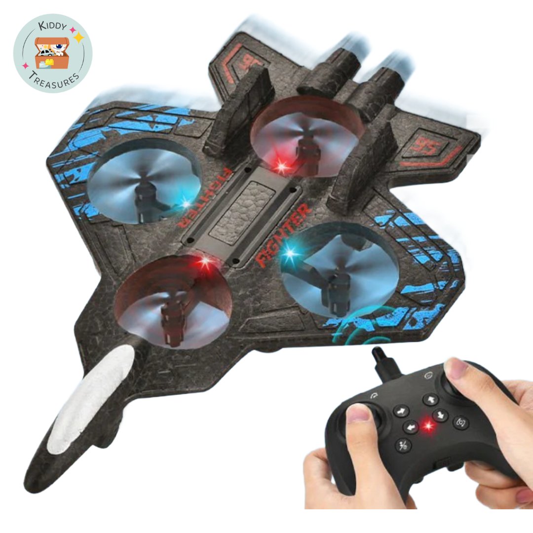 S1 Fighter Remote Control Drone with LED Lights (Ages 4+)