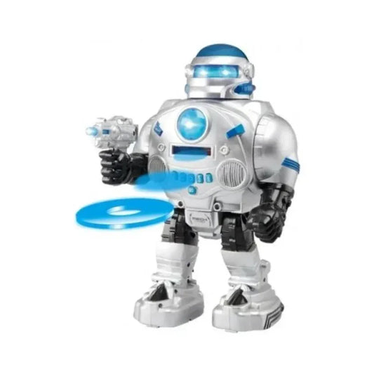 Interstellar Warrior RC Robot | Talking, Walking & Disc Shooting Toy