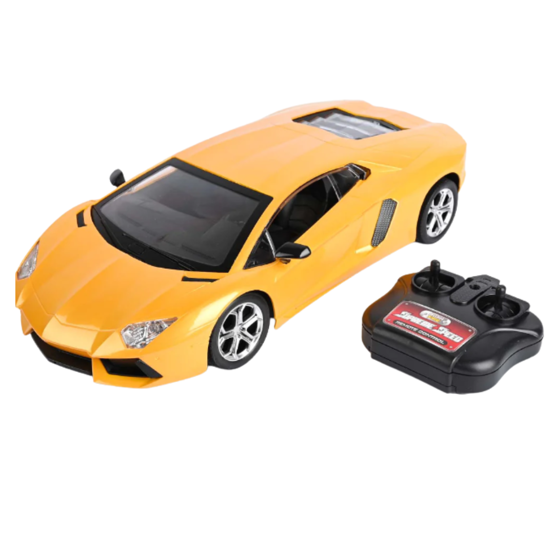 Wonder Play Sharpness 1:12 Large Scale RC Sports Car - High Simulation Remote Control Racing Car with LED Work Lights for Kids