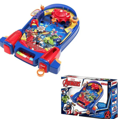 Marvel Avengers Space Pinball Game Machine - Tabletop Arcade Pinball Board Toy with Light & Sound Electronic Scoring for Kids (Ages 3+)