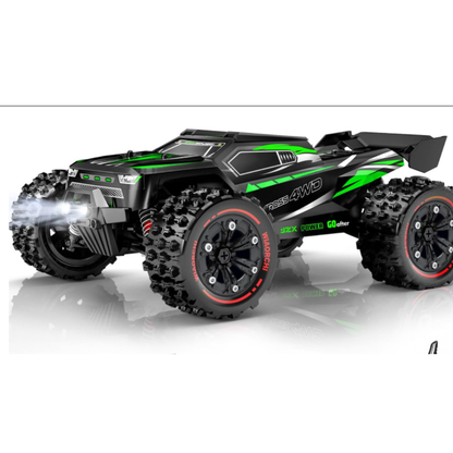 High-Speed All-Terrain RC Monster Truck - 4WD Off-Road Remote Control Car with LED Headlights & Heavy Duty Rubber Tires for Kids