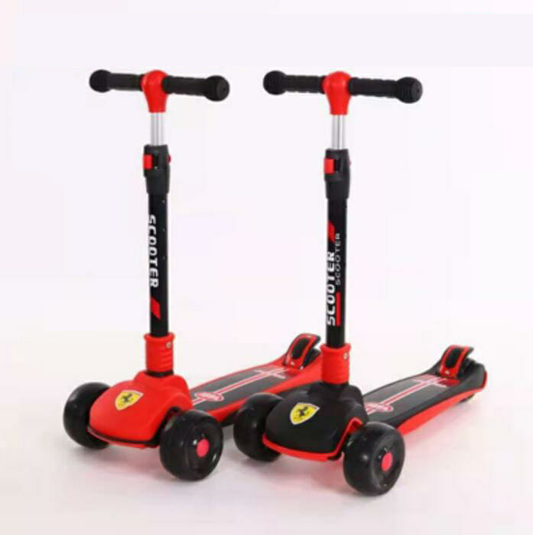 Kids 3-Wheel Scooter | Adjustable Height Foldable Kick Scooter with LED Wheels