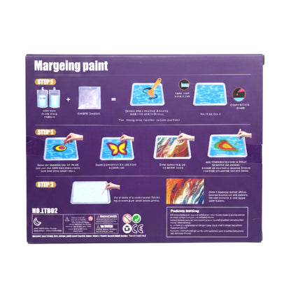 Magic Marbling Art Kit for Kids - Water Marbling Paint Set with 6 Vibrant Colors - Creative DIY Arts and Crafts Gift for Boys & Girls Ages 6+