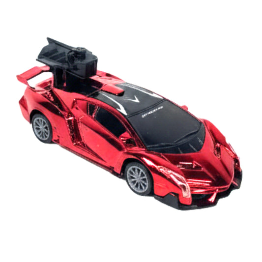 Pioneer Metallic Remote Control Supercar - High-Speed RC Racing Car with Chrome Finish & Easy-to-Use Joystick (Red or Gold Edition)