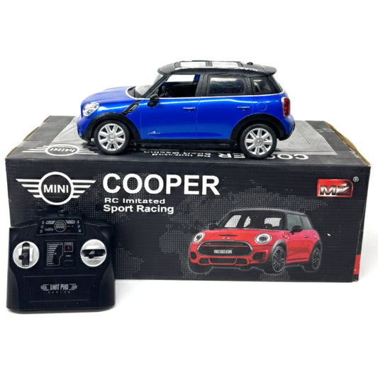 MZ 1:24 Scale Mini Cooper S Countryman RC Car - Blue Remote Control Toy Car with Fully Functional Radio Control, Official Licensed Styling, and Durable Rubber Tires - Ideal Gift for Kids & Collectors