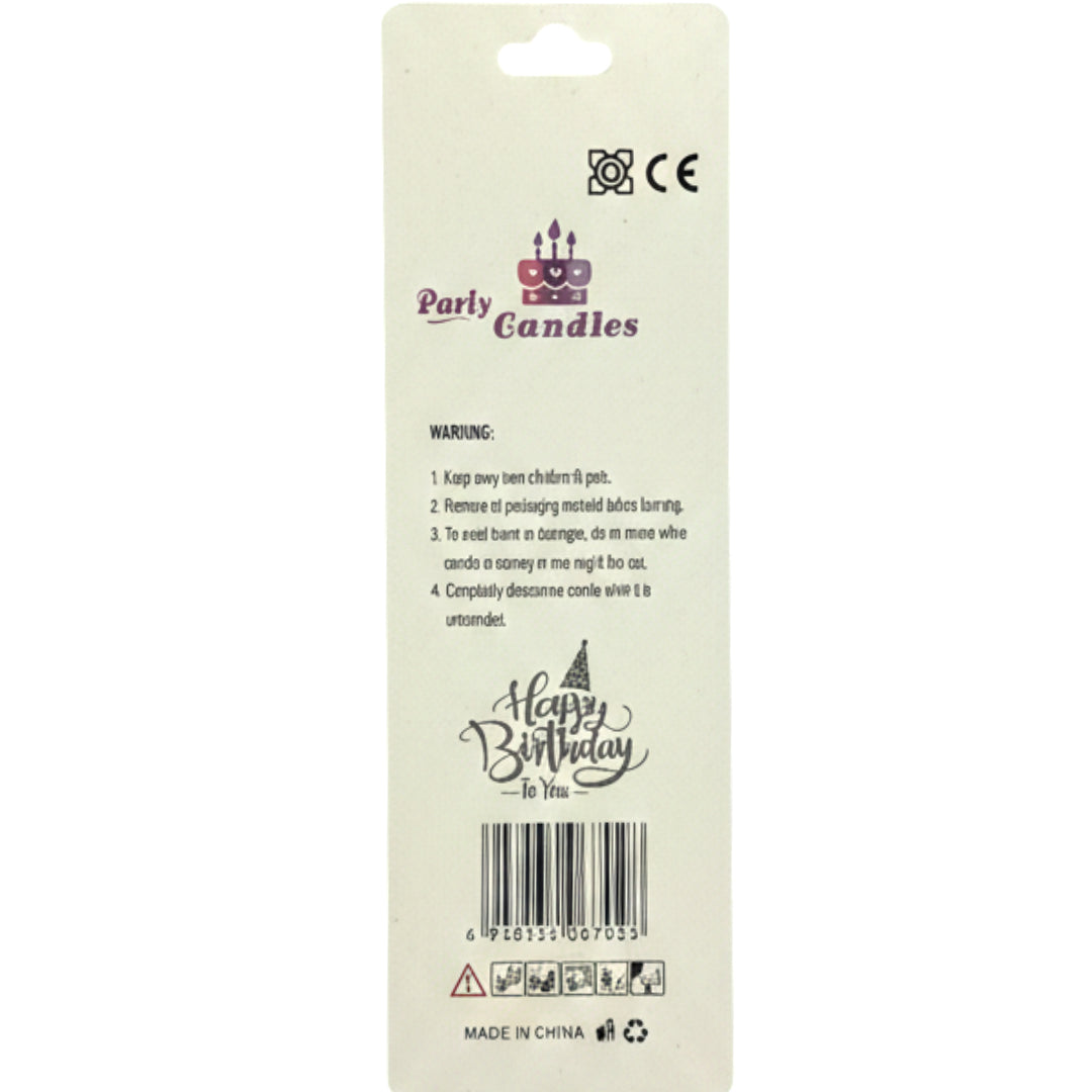 12-Pack Spiral Birthday Candles - Long Metallic Wavy Cake Candles for Parties, Anniversaries & Weddings