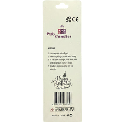12-Pack Spiral Birthday Candles - Long Metallic Wavy Cake Candles for Parties, Anniversaries & Weddings